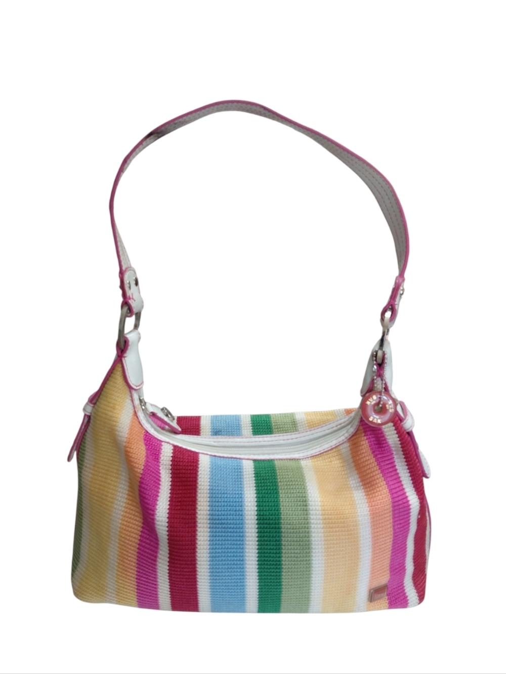 Colorful Stripe Shoulder Bag - Multicolor